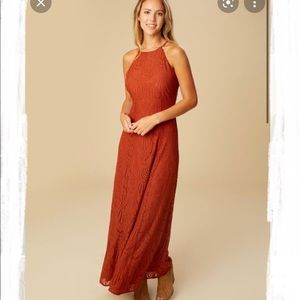 NWT Altar’d State Aubrina Lace Maxi Dress